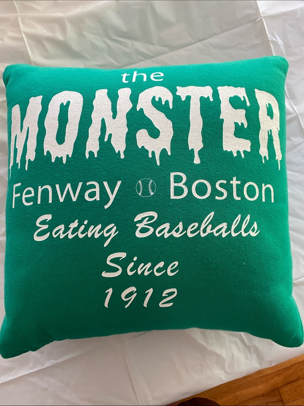 The Monster Fenway Boston Green Decorative Pillow - Unbranded